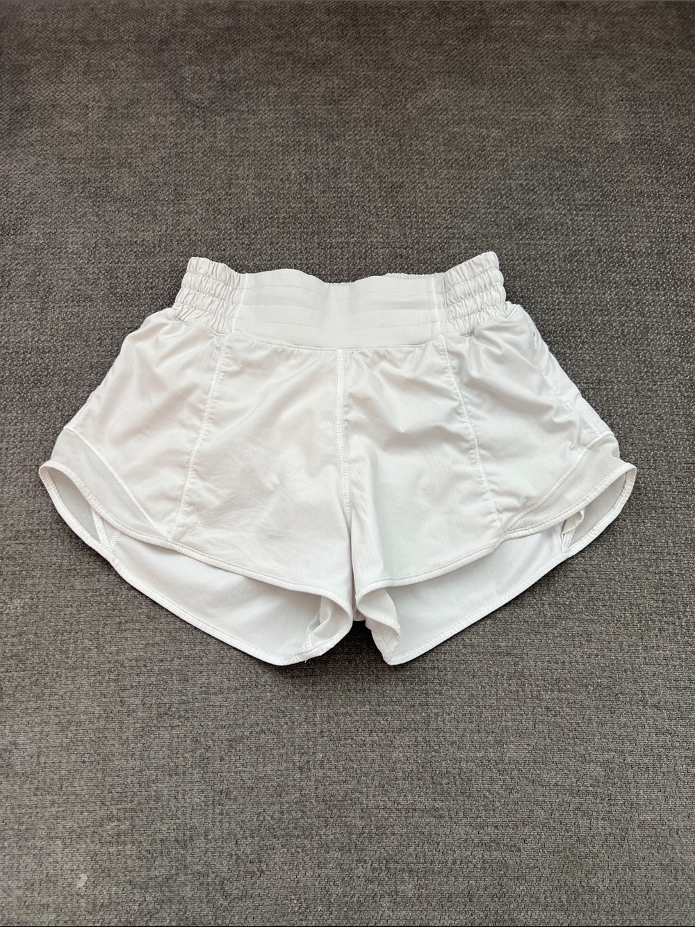 lululemon athletica White Elastic-Waist Running Shorts
